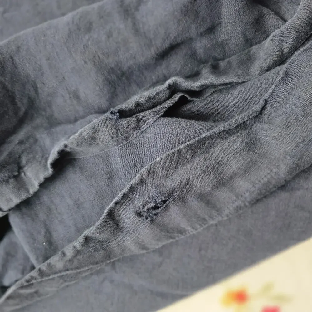 Quince Navy Blue Duvet Cover